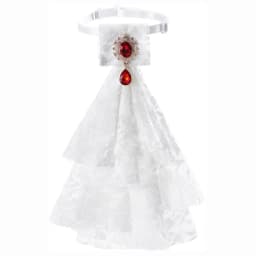 Women Accessories Vintage Style Lace Jabot Collar Detachable Ruffled Jabot Necktie Jabot Neck Collar Fancy Dress Parties