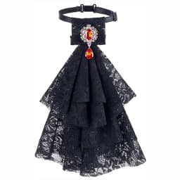 Women Accessories Vintage Style Lace Jabot Collar Detachable Ruffled Jabot Necktie Jabot Neck Collar Fancy Dress Parties