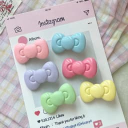 Kawaii Bow Hairpin Hair Accessories Cute Girl Heart Side Clip Bangs Temperament Jewelry