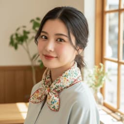 Elegant Cashew Small Square Scarf Cherry Flower Cotton Linen Print Scarves Korean Headband Printed Silk Scarf Outdoor