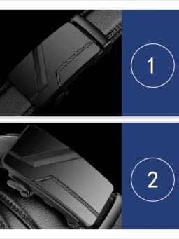 3.5cm Men's Belt Buckle Head Black Matte Automatic Buckle Belt Accessory Classic Buckle