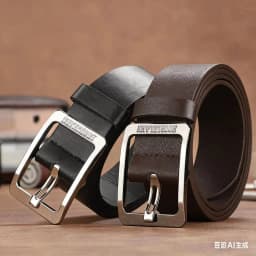 Genuine Leather Men's Waist Belt, Business Simple and Fashionable Jeans Luxury Belt for Women, Versatile and Trendy Belt for Men
