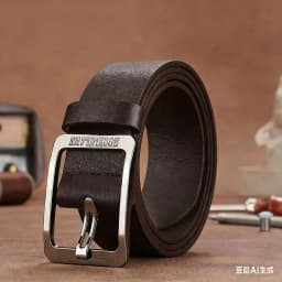 Genuine Leather Men's Waist Belt, Business Simple and Fashionable Jeans Luxury Belt for Women, Versatile and Trendy Belt for Men