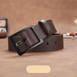 Genuine Leather Men's Waist Belt, Business Simple and Fashionable Jeans Luxury Belt for Women, Versatile and Trendy Belt for Men