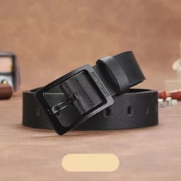Genuine Leather Men's Waist Belt, Business Simple and Fashionable Jeans Luxury Belt for Women, Versatile and Trendy Belt for Men