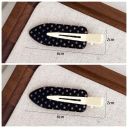 1/2/4PCS Black White Polka Dot Acrylic Hair Clips Minimalist Secure Hold Suitable for Daily Wear Party Outfits Hairpin