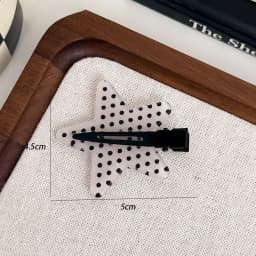 1/2/4PCS Black White Polka Dot Acrylic Hair Clips Minimalist Secure Hold Suitable for Daily Wear Party Outfits Hairpin