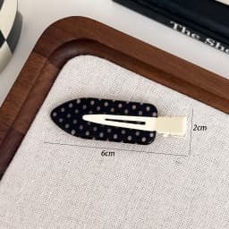 1/2/4PCS Black White Polka Dot Acrylic Hair Clips Minimalist Secure Hold Suitable for Daily Wear Party Outfits Hairpin