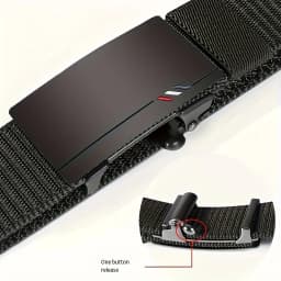 Casual Men's Nylon Belt Woven Canvas Breathable Automatic Buckle Belt For Men Outdoor Sports Strap Fashion Jeans Belt