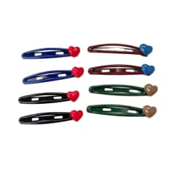 4pc Cute Sweet Style Beautiful Solid Heart BB Hairpin Retro Hair Side Clips for Girls Women Korean Hair Accessories