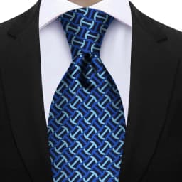 Men's Fashion Silk Tie 7.5cm Soft Novelty Necktie Purple Pink Blue Geometric Pattern Ties For Men Wedding Business Gift