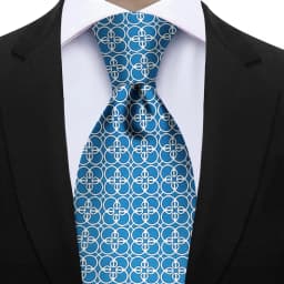 Men's Fashion Silk Tie 7.5cm Soft Novelty Necktie Purple Pink Blue Geometric Pattern Ties For Men Wedding Business Gift