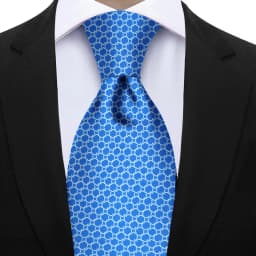 Men's Fashion Silk Tie 7.5cm Soft Novelty Necktie Purple Pink Blue Geometric Pattern Ties For Men Wedding Business Gift