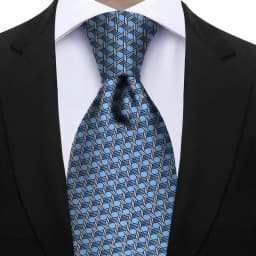 Men's Fashion Silk Tie 7.5cm Soft Novelty Necktie Purple Pink Blue Geometric Pattern Ties For Men Wedding Business Gift