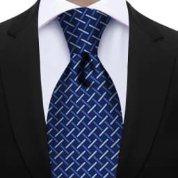 Men's Fashion Silk Tie 7.5cm Soft Novelty Necktie Purple Pink Blue Geometric Pattern Ties For Men Wedding Business Gift