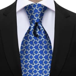 Men's Fashion Silk Tie 7.5cm Soft Novelty Necktie Purple Pink Blue Geometric Pattern Ties For Men Wedding Business Gift