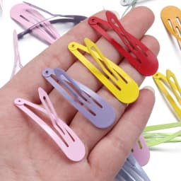 50pcs/lot Metal Candy Color BB Hair Clips Waterdrop Hair Clips For Broken Hair Clip Bangs Hair Clip Kids Girls Y2K Hair Clips