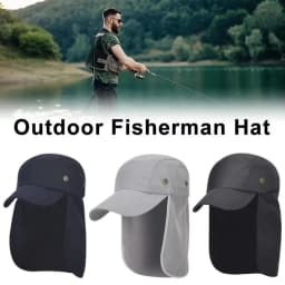 New Solid Couple Baseball Cap Retro Breathable Fishing Cap Casual with Neck Protection Shawl Trucker Cap Outdoor Sports