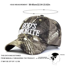 Unisex GOD'S FAVORITE Letter Embroidery Baseball Caps Spring and Autumn Outdoor Adjustable Casual Hats Hip Hop Hat Sunscreen Hat