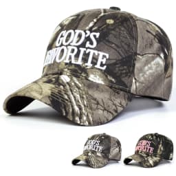Unisex GOD'S FAVORITE Letter Embroidery Baseball Caps Spring and Autumn Outdoor Adjustable Casual Hats Hip Hop Hat Sunscreen Hat