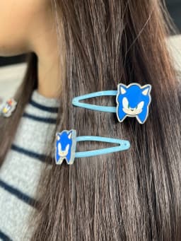 Cute Cartoon Hedgehog Hair Clips Set-Adorable Acrylic Hairpins with Glittery Clips,Fun Hair Accessories for Girls,Ideal for gift