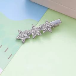 New Versatile Sparkling Diamond Star Hair Clip, Sweet and Cool Duckbill Clip, Side Clip, Forehead Bangs Hairpin, Hair Accessory