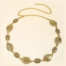 Retro style women's metal waist chain accessories Decorative circle carved chain belt high style accessories Nice