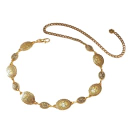Retro style women's metal waist chain accessories Decorative circle carved chain belt high style accessories Nice