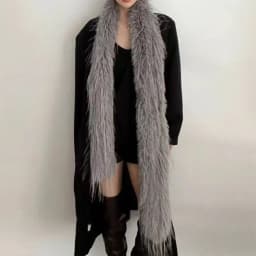 Fashion Long Strip Scarf Thick Fluffy Imitation Mink Fur Y2K Girl Scarf Luxury Classic Soft Shawl Ladies Tassels Scarf