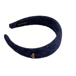 Adult Lazy Old Money Style Wide Edge Headband Retro Suede High Skull Top Hair Accessories Show Small Face