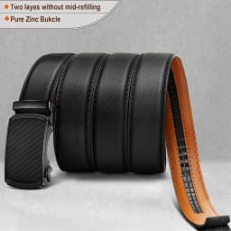 Men' Plus Extra Large Size Belts 130 140 150 160cm for Fat Tall Men Leather Slide Ratchet Automatic Buckle Waist Belt for Jeans