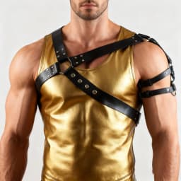 Men Sexy Punk Belt Harness Adjustable Belt Body Goth Harness Strap Cosplay Clothing for Adult Party Clubwear Belt