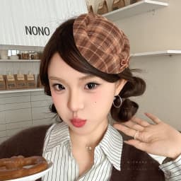 1Pcs Vintage Leopard Print Satin Top Hat Hair Clip with Bow Decoration French Side Clip for Ladies' Elegant Style Hair Clip