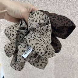 Vintage Leopard Print Large Scrunchie For Women Girls Sweet Hair Ornament Hair Tie Hair Band Hair Ring Fashion Hair Accessories