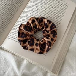 Vintage Leopard Print Large Scrunchie For Women Girls Sweet Hair Ornament Hair Tie Hair Band Hair Ring Fashion Hair Accessories