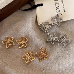 6-20pcs Mini Metal Hair Claw Clip Gold Silver Flower Butterfly Small Shark Clips Ins Korean Headwear For Women Hair Accessories