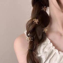 6-20pcs Mini Metal Hair Claw Clip Gold Silver Flower Butterfly Small Shark Clips Ins Korean Headwear For Women Hair Accessories