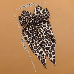 1 leopard print oversized bow hair clip, simple and versatile, suitable for daily use