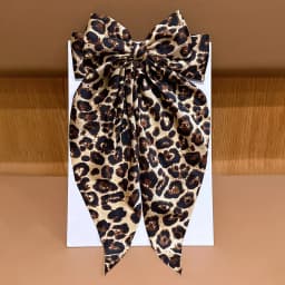 1 leopard print oversized bow hair clip, simple and versatile, suitable for daily use