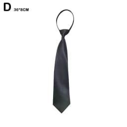 Black Zipper Ties Retro Silky Narrow Women Men Neck Tie Slim Smooth Bow Tie Korean Style Simple Elegant All-match Trendy Tie