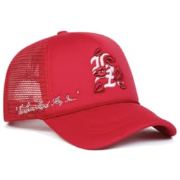 Unisex Lips Letter Embroidery Baseball Net Caps Spring and Summer Outdoor Adjustable Casual Hats Sunscreen Hat