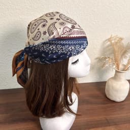 American Millennial Spice Girl Style Headband Scarf Retro Cashew Flower Neck Warmer Scarf Decorative Multifunctional Silk Scarf