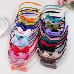 5pcs Cute Girls Headband Fabric Hair Bows Hairbands Kids Children Star Plastic Hairbands Women Girls Party Hair Accessories