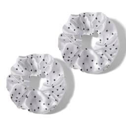 1/2/12Pcs Elegant Hair Scrunchies Women Satin Luxury Ties Dot Elastic Headwwear Ponytail Accessories Casual Cute Beige