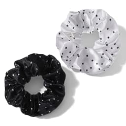 1/2/12Pcs Elegant Hair Scrunchies Women Satin Luxury Ties Dot Elastic Headwwear Ponytail Accessories Casual Cute Beige