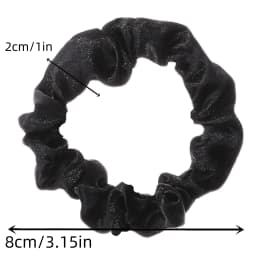1/2/12Pcs Elegant Hair Scrunchies Women Satin Luxury Ties Dot Elastic Headwwear Ponytail Accessories Casual Cute Beige