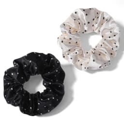 1/2/12Pcs Elegant Hair Scrunchies Women Satin Luxury Ties Dot Elastic Headwwear Ponytail Accessories Casual Cute Beige
