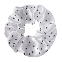 1/2/12Pcs Elegant Hair Scrunchies Women Satin Luxury Ties Dot Elastic Headwwear Ponytail Accessories Casual Cute Beige