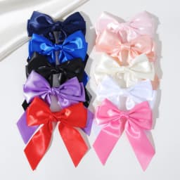 Blak Bowknot Hair Clips for Girls Solid Colors Ribbon Bows Hairpins Beautiful Hairgripe Kids Boutique Hair Accessories Wholesale