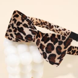 Korean Leopard-print Bow Headband Retro Elegant Velvet Hair Band No Slip Hair Hoop For Girls Women Fashion Headwear Accessories